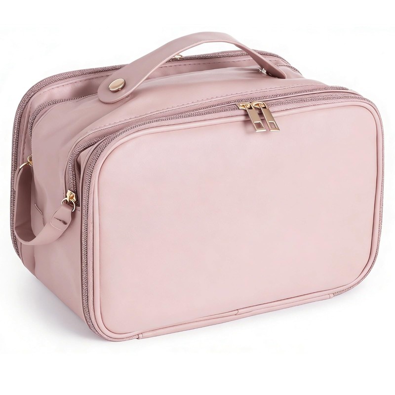 DORMIYA Travel Makeup Bag for Women, Large Capacity Cosmetic Organizer,