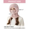 SEAUR Mask Knit One-Piece Hat for Women Winter Warm Ski