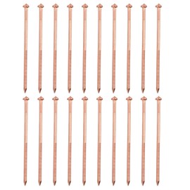 PATIKIL 200pcs CD Weld Pins, 80mm Insulation Weld Pins Stud Welder Pins Insulation Copper Nails Welding Nails for Repair Boat Self Locking Washer