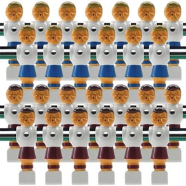 Billiard Evolution 26 Old Style Red and Blue Foosball Men