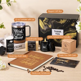 Thank You Gifts for Coworkers Nurse Friends Men Boss Employee Teacher,Includes Thank You For Being Awesome Handle Mug,Thoughtful Present for Any Occasion