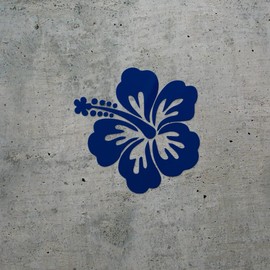Transparent Decal Stickers of Hibiscus Flower 3 (Navy Blue) Premium Waterproof Vinyl Decal Stickers for Laptop Phone Accessory Helmet Car Window Mug Tuber Cup Door Wall Decorati NVCSKUS022705AB090622
