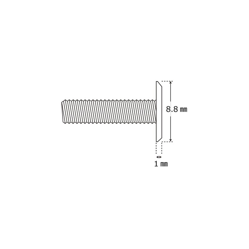 POSH FAITH 930516-K2 Motorcycle Goods Torx Slim Head Bolt (Stainless