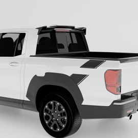 Rear Truck Cab Roof Top Spoiler Wing Pickup Compatible with for Honda Ridgeline 2017 2018 2019 2020 2021 2022 2023 2024 2025 2nd Gen All Trim All Models All cab All Bed Sizes Gloss Black Accessories