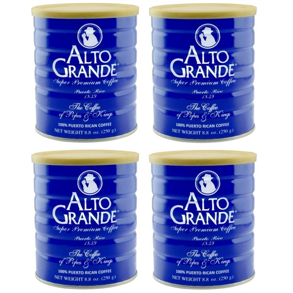 Alto Grande Super Premium Coffee Ground 8.8 Ounces - 4 cans