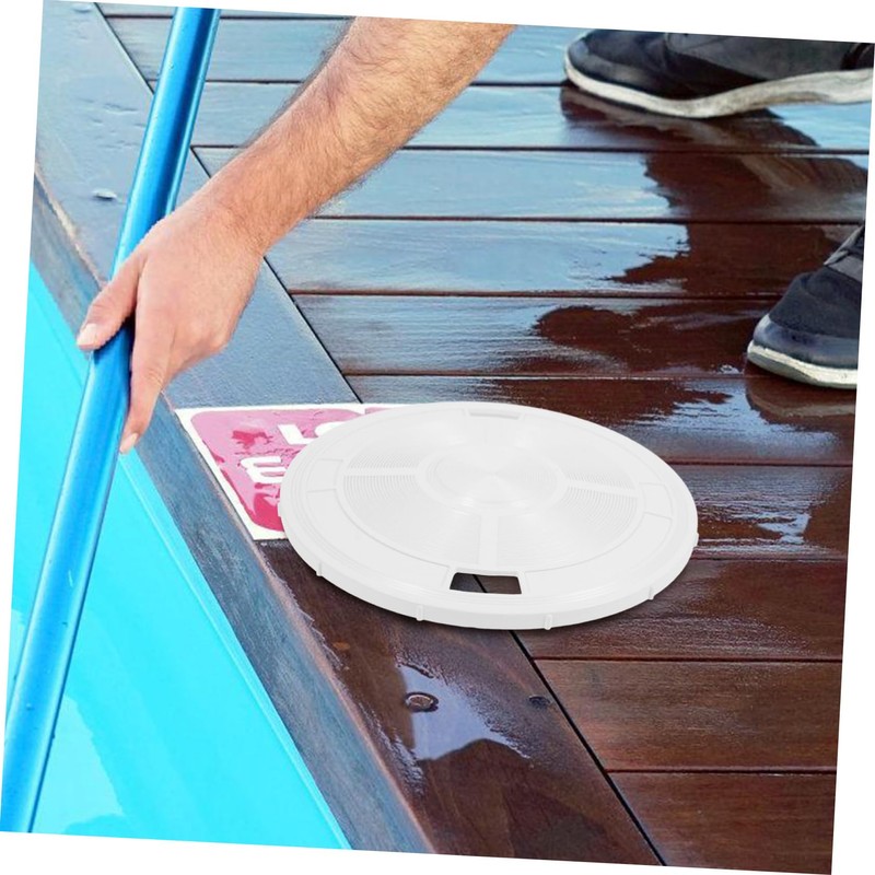 Levemolo Swimming Pool Skimmer Cover Replacement Round Pool Accessory Lid