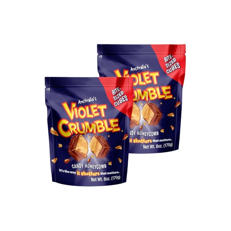 Violet Crumble 170 Grams x Two Multi Packs (340g total).