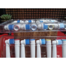 E-CrossStu-GmbH 16 Electric Toothbrush Heads Compatible With Oral B Braun Replacement brush Head