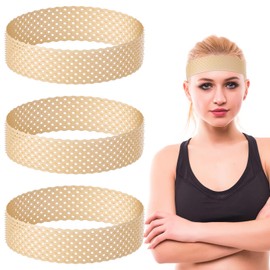 guduling 3pcs Wig Grip Band, Silicone Wig Grip Headband, Elastic Non-Slip Wigs Bands for Men and Women, Sweat-Proof Shaping (Skin Color)