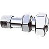 Waterberry Universal 1/2" BSP Thread Radiator Valve Fitting, Silver, Metal,