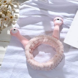 ZHENXI Girls Hairband,Women Girls Wash Face Plush Headband Cartoon Snail Antenna Eyes Hair Band Turban