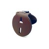 Perfect Fit Universal Round Police Badge Holder with Metal Belt