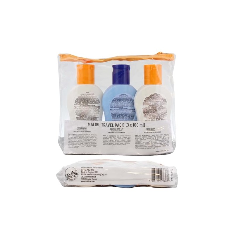 Malibu Sun Travel Essentials with SPF 30 & 50 and