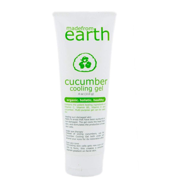 Made from Earth Cucumber Cooling Gel - Organic Cucumber, Aloe Vera and Vitamin C