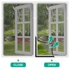 MEKOTRIN Magnetic Window Screen with Frame, Adjustable DIY Fly Screen