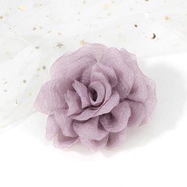 Rose Flower Brooches and Pins for Women | Lavender Brooches for Women with Hair Clip | Hair Pins for Women & Flower Clips for Hair | Lapel Pins for Women | Hat Pins for Women, 4.3 Inches, Lavender