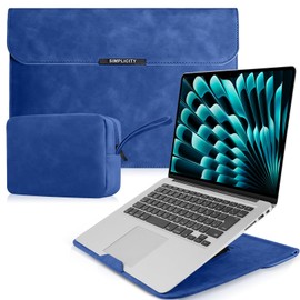 HeeYeal 13.3-14 Inch Laptop Sleeve Laptop Sleeve for MacBook Pro 14" M4/M3/M2/M1 Pro/Max 2025-2021, MacBook Air/Pro 13 Inch with Stand Function PU Leather Laptop Bag for HP Dell Lenovo Surface Laptop