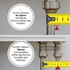 Double Heating Pipe Rosette (15-22 mm) (Pack of 1) for