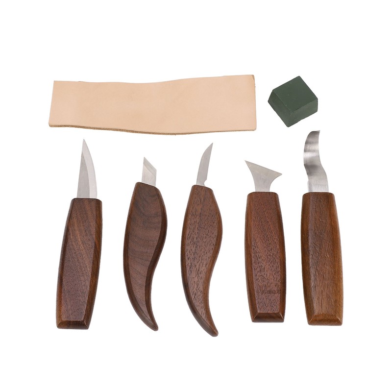 Walnut Wood Carving Knife Non Slip Comfortable Wood Carving Whittling