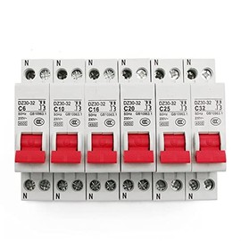 Circuit Breaker DZ30-32 DPN 1p+n Mini Circuit Breaker MCB 6a 10a 16a 20a 25a 32a DIN Rail MONTOUT Cutout Miniature Household Air Switch DIY (Size : 6A)