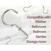 Lhbwhiz Pack of 100 Screw Hooks, 1/2 Inch Hooks, with