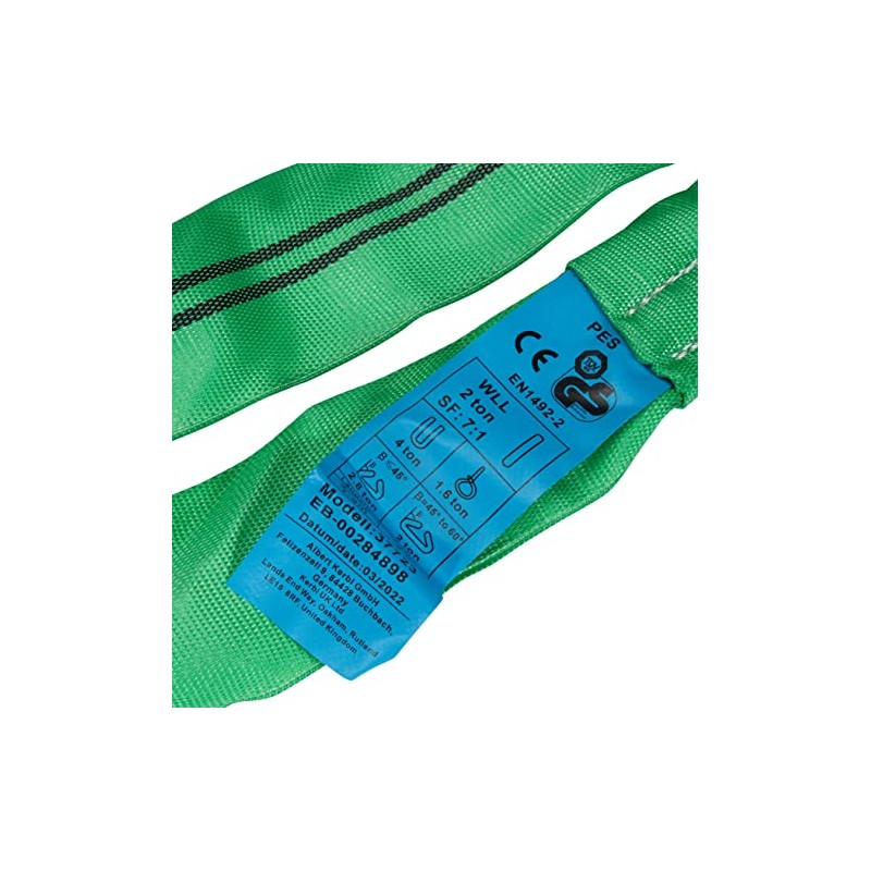 Kerbl 37723 Round Sling Double-Coated Circumference 3 m Maximum Load 2T/4T
