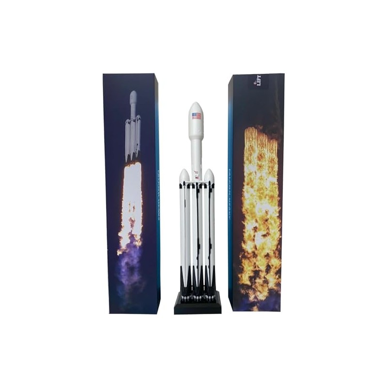 Space X Falcon Heavy 1/233 Diecast Rocket Model