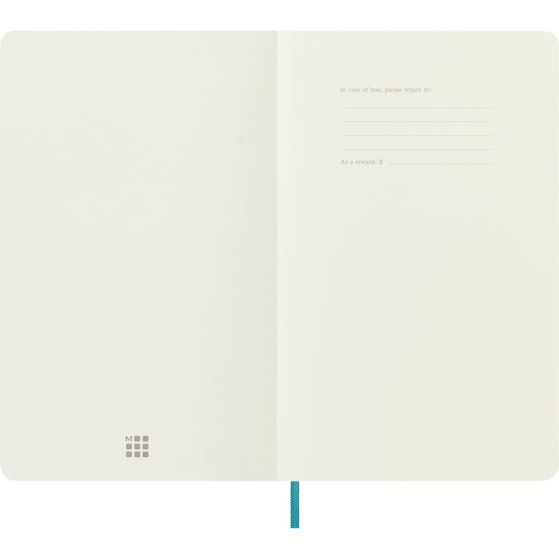 Moleskine Classic Plain Paper Notebook - Soft Cover and Elastic
