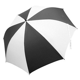 JP Lann 62" Golf Umbrella Single Canopy - Black/White