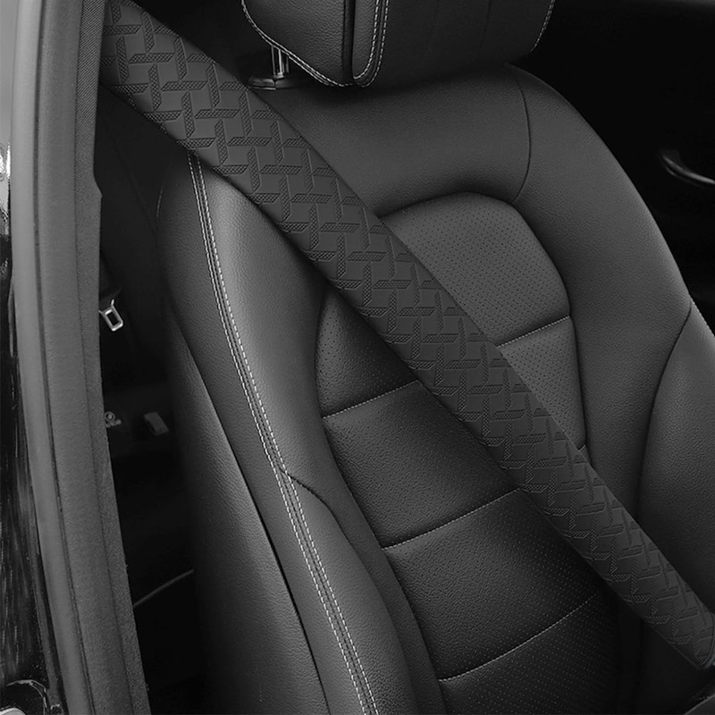 KHGUZ 2PCS Extra Long Car Seatbelt Cover, 29.53 inches Soft