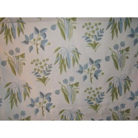 Stroheim & Romann, Arcadia Floral, Embroidered Floral, BTY, Color Marine/Willow