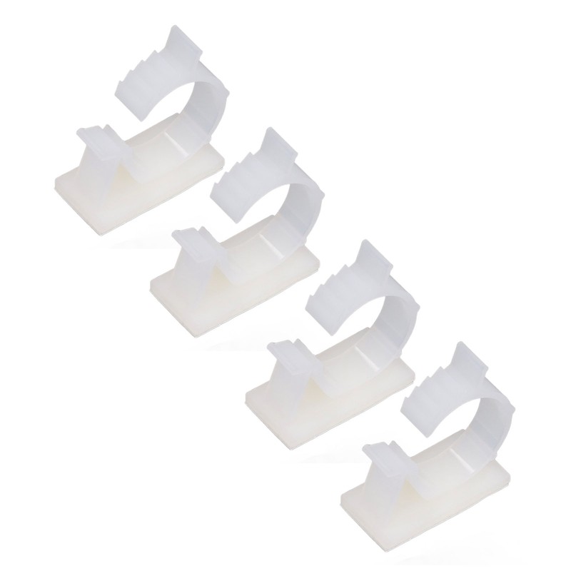 100Pcs Cable Management Clip Adjustable Adhesive PA66 Nylon Cord Organizer
