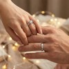 Juego Anillos De Pareja Plata 925 Ajustables Promesa Regalo