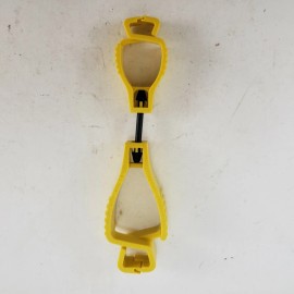 Glove Guard Breakaway Glove Belt Loop Clip Safety Attachment by Glove Guard 1939 Series USA - Yellow