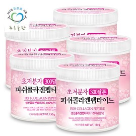 Green Field 300 dalton edible ultra-low molecule fish fish collagen peptide 100% powder powder 130gx5 cans / 푸른들판 300달톤 먹는 초저분자 피쉬 어류 콜라겐 펩타이드 100% 분말 가루 파우더 130gx5통