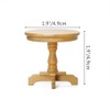 Odoria Dollhouse Side Table Miniature: 1/12 Scale End Table Round