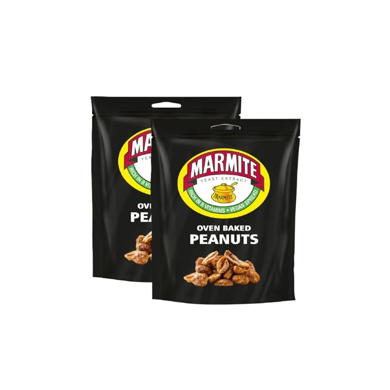 Peanut Snack Bundle with Marmite Oven Baked Peanuts 190g (2
