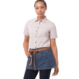 Chef Works Berkeley Waist Apron, Unisex, mediumblue