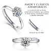 Anillos para Mujer - Anillo Ajustable de Plata de Ley