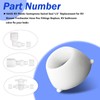 Adabuing 16435 RV Plastic Santoprene Swivel Seal 1/2" Replacement for