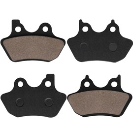 Brake Pads Front and Rear Compatible with Harley Davidson Heritage Classic, Fat Boy, Softail, Super Glide, Street Bob, Low Rider, Dyna Wide Glide, Night Train, Sportster XLH883R