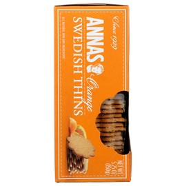 Anna's Orange Thins Swedish Cookies 5.25 Oz (Pack of 6)
