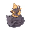 Backflow Incense Burner Pipa Elephant Purple Sands Gold Drawing Portable