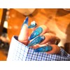  Cool sea nail handmade nail tips ✨ - Short