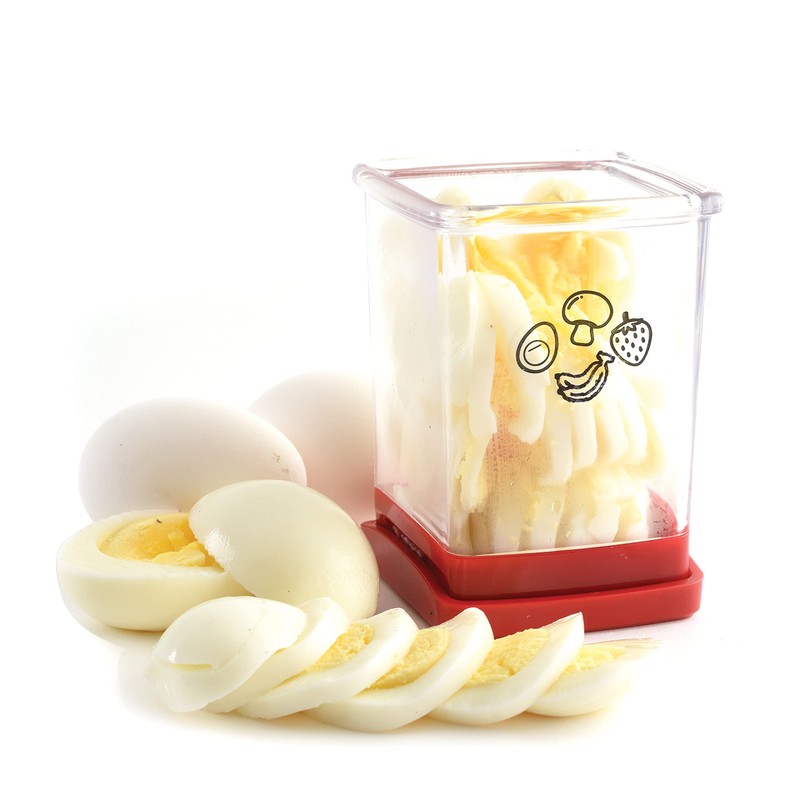 Norpro Speed Slicer with Push Plate, Red, 3"L x 3"W