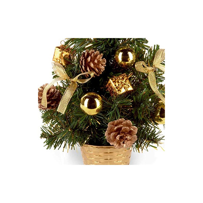 Widdle Wonderland 30cm Artificial Christmas Tree with Silver Tinsel Flecks,