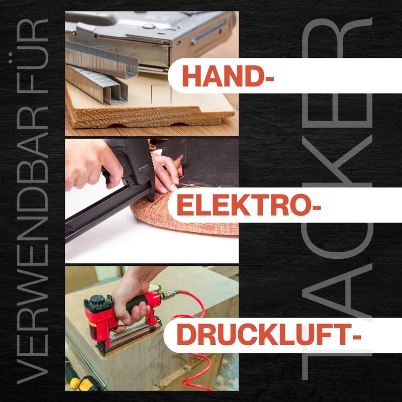 S&S-Shop Tackerklammern Typ 53 | 5000 Stück | Maße/Größe wählbar