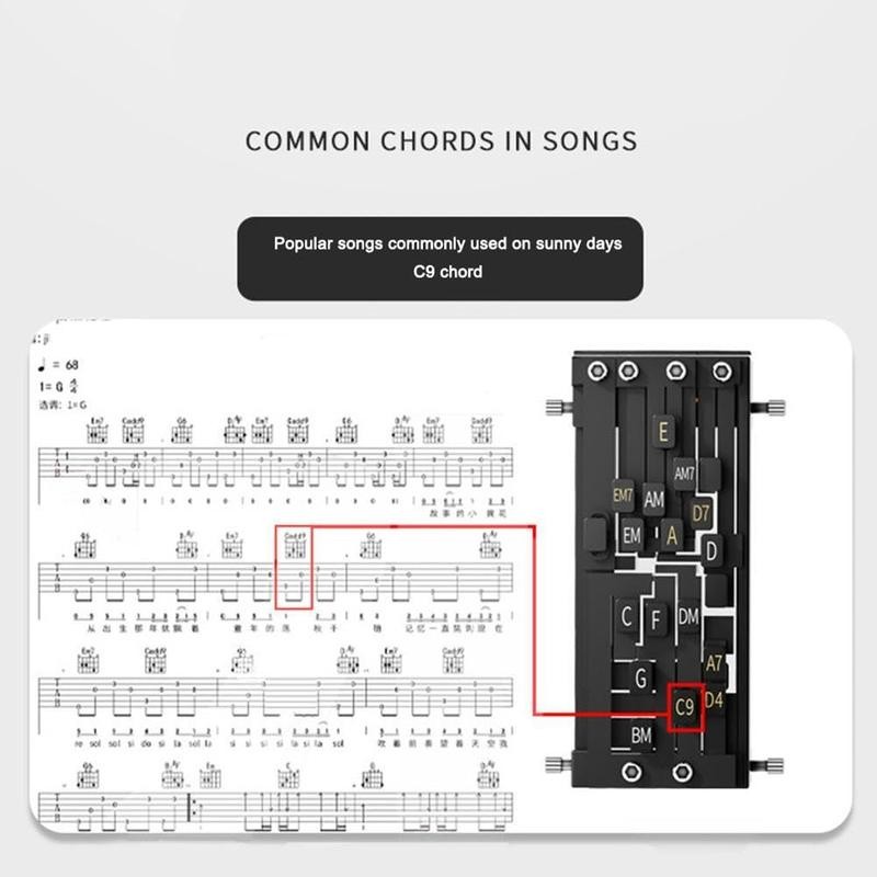 Guitar Aid Chords Trainer, Guitar Chord Presser, Guitar Assisted Tool