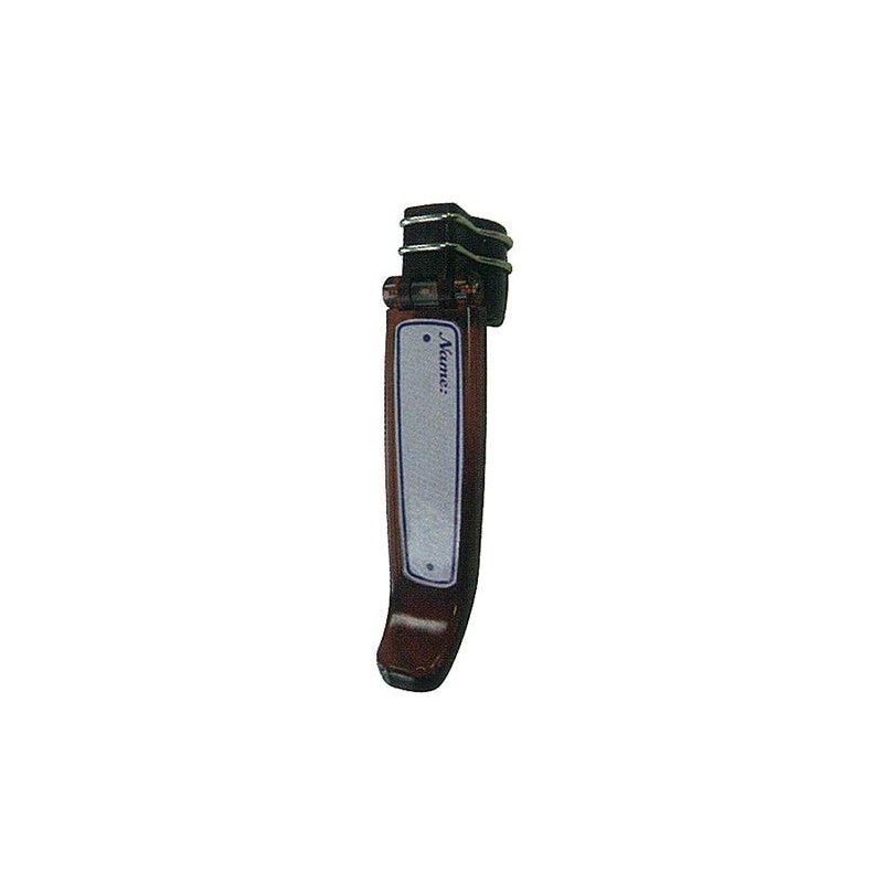 Cane Clip-On One-Touch Clear Brown