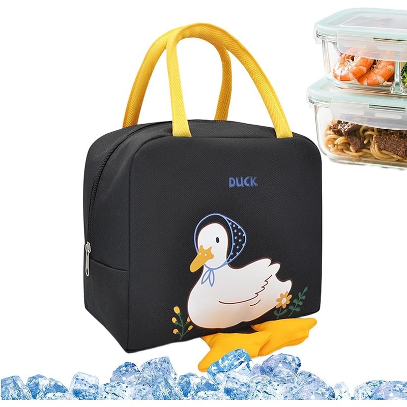 Bolsa Térmica Para El Almuerzo Con Diseño Pato, Gran Capacidad